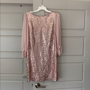 Pink Sequin Dress